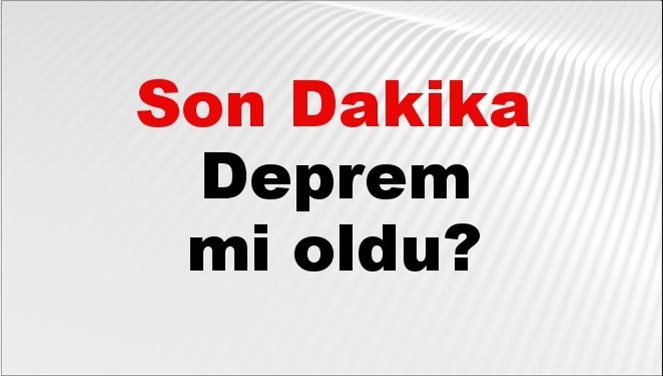 Son dakika Manisa'da deprem mi oldu? Az önce deprem Manisa'da nerede oldu? Manisa deprem Kandilli ve AFAD son depremler listesi 03 Eylül 2026