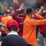 Galatasaray ve F.Bahçe taraftarları derbi ateşini yaktı
