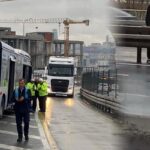 Yer: İstanbul! Hareket halindeki metrobüsteki yolcu yola düştü