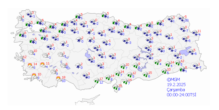 Ankara ve İstanbul'a gelen kar