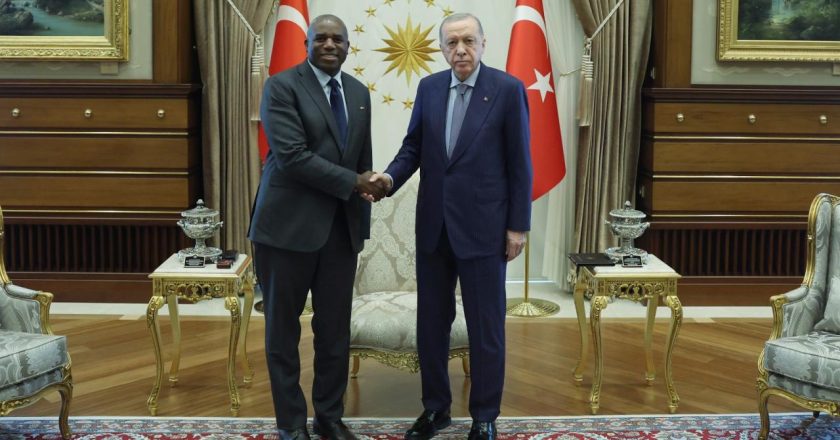 Cumhurbaşkanı Erdoğan, İngiltere Dışişleri Bakanını kabul etti