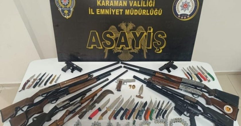 Polisin uygulamalarında tarihi eser ve ruhsatsız silahlar ele geçirildi: 8 tutuklama