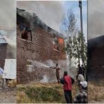 Hakkari’de 2 katlı toprak ev küle döndüGüncel Haberler